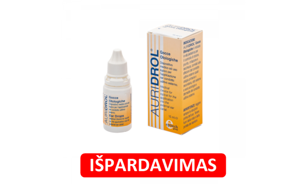AURIDROL ausų lašai (išpardavimas)