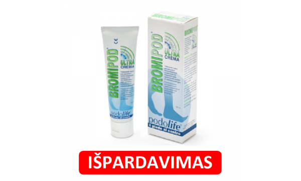 BROMIPOD kremas prakaituojančioms kojoms (išpardavimas)