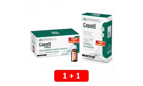 CAPELLI buteliukai plaukams + CAPELLI tabletės plaukams (2 pakuotės už 14.90 EUR) CAPELLI buteliukai plaukams + CAPELLI tabletės plaukams (2 pakuotės už 14.90 EUR)
