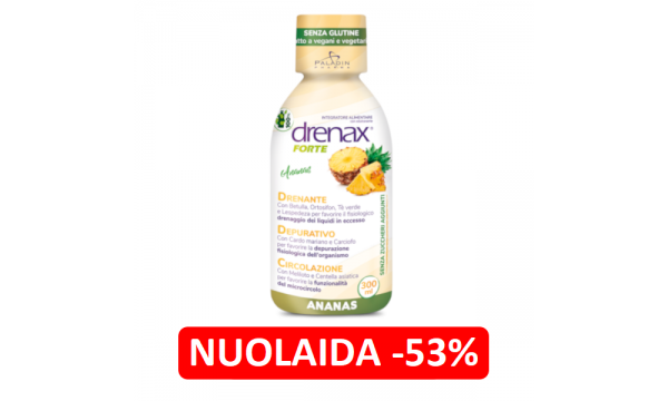 DRENAX FORTE ANANAS 300 ml detoksikacijai ir skysčių šalinimui DRENAX FORTE ANANAS 300 ml detoksikacijai ir skysčių šalinimui