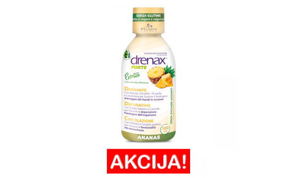 DRENAX FORTE ANANAS 300 ml detoksikacijai ir skysčių šalinimui