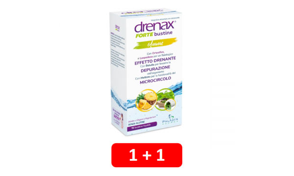 DRENAX FORTE ANANAS 15 paketėlių detoksikacijai ir skysčių šalinimui (2 pakuotės už 21.90 EUR)