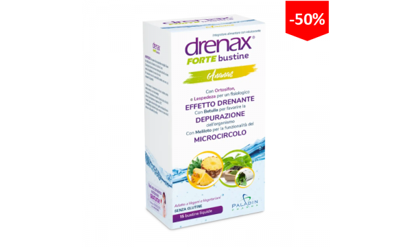 DRENAX FORTE ANANAS 15 paketėlių detoksikacijai ir skysčių šalinimui