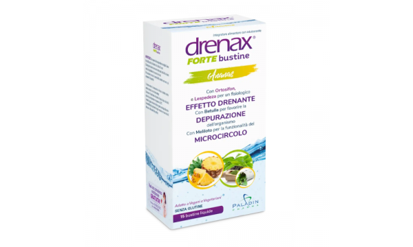DRENAX FORTE ANANAS 15 paketėlių detoksikacijai ir skysčių šalinimui *