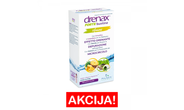 DRENAX FORTE ANANAS 15 paketėlių detoksikacijai ir skysčių šalinimui