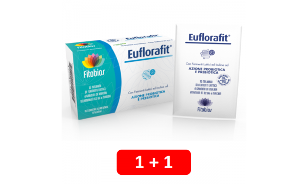 EUFLORAFIT 15 milijardų lacto ir bifido bakterijų (2 pakuotės už 9.90 EUR)
