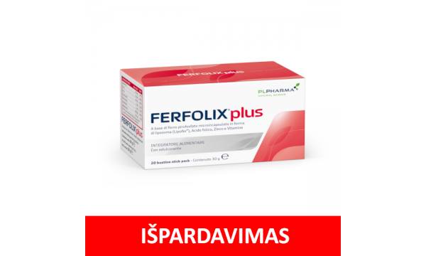 FERFOLIX PLUS mikrokapsuliuota geležis (sulamdyta išorinė pakuotė)