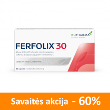 FERFOLIX 30 mikrokapsuliuota geležis