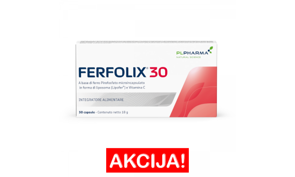 FERFOLIX 30 mikrokapsuliuota geležis