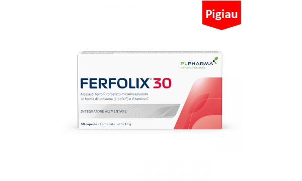 FERFOLIX 30 mikrokapsuliuota (liposominė) geležis (pigiau)