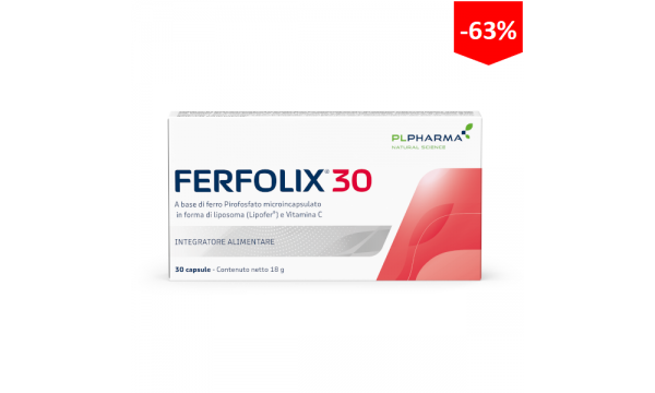 FERFOLIX 30 mikrokapsuliuota (liposominė) geležis (pigiau)