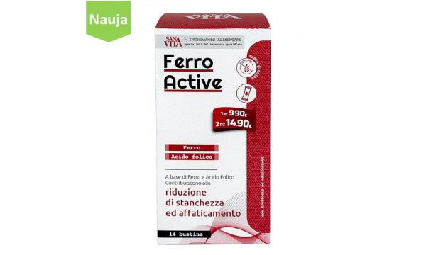 FERRO ACTIVE geležies bisglicinatas FERRO ACTIVE geležies bisglicinatas