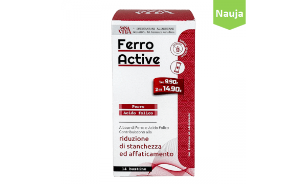 FERRO ACTIVE geležies bisglicinatas FERRO ACTIVE geležies bisglicinatas