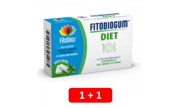 FITOBIOGUM DIET apetito ir svorio kontrolei (2 pakuotės už 6.90 EUR)