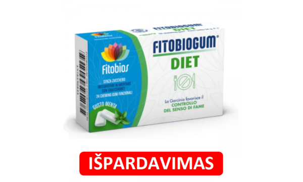 FITOBIOGUM DIET apetito ir svorio kontrolei (išpardavimas)