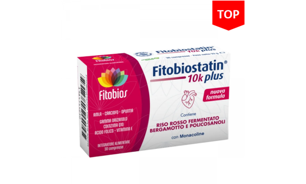 FITOBIOSTATIN 10k plus širdžiai, kraujagyslėms ir cholesterolio kontrolei