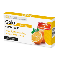 GOLA CARAMELLE apesinų skonio ledinukai gerklei * GOLA CARAMELLE apesinų skonio ledinukai gerklei *