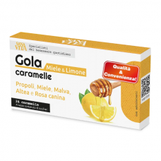GOLA CARAMELLE medaus ir citrinų skonio ledinukai gerklei *