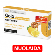 GOLA CARAMELLE medaus ir citrinų skonio ledinukai gerklei