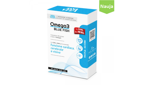 OMEGA3 BLUE FISH širdžiai, smegenims, regėjimui