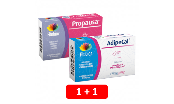 PROPAUSA moterims + ADIPECAL svorio kontrolei (2 pakuotės už 25.90 EUR)