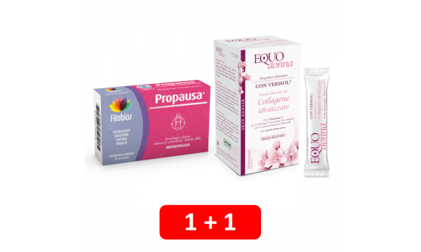 PROPAUSA moterims + EQUODONNA su bioaktyviu kolagenu (2 pakuotės už 25.90 EUR)