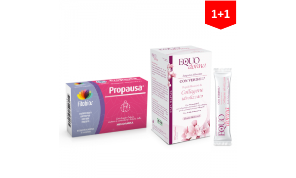 PROPAUSA moterims + EQUODONNA su bioaktyviu kolagenu (2 pakuotės už 29.90 EUR)
