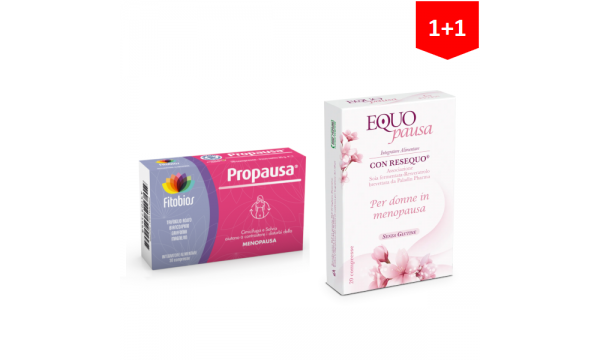 PROPAUSA moterims + EQUOPAUSA moterims (2 pakuotės už 29.90 EUR)