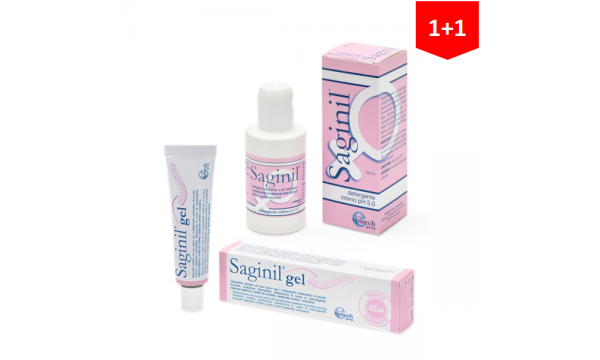 SAGINIL gelis moterims + SAGINIL prausiklis moterims (2 pakuotės už 25.90 EUR) SAGINIL gelis moterims + SAGINIL prausiklis moterims (2 pakuotės už 25.90 EUR)