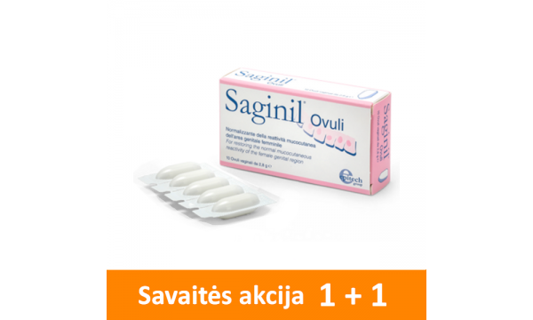 SAGINIL ovulės moterims (2 pakuotės už 18.01 EUR)