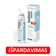 SALIMAR izotoninis nosies purškalas su jūros vandeniu (išpardavimas)