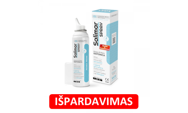 SALIMAR izotoninis nosies purškalas su jūros vandeniu (išpardavimas) SALIMAR izotoninis nosies purškalas su jūros vandeniu (išpardavimas)