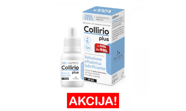 SANAVITA COLLIRIO PLUS drėkinantys akių lašai