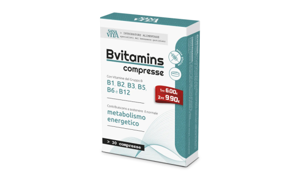 SANAVITA B VITAMINS vitaminų B kompleksas *