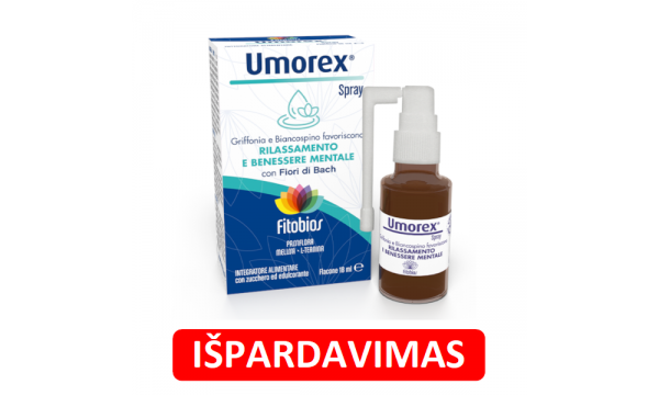 UMOREX nervų sistemai ir atsipalaidavimui (ispardavimas)